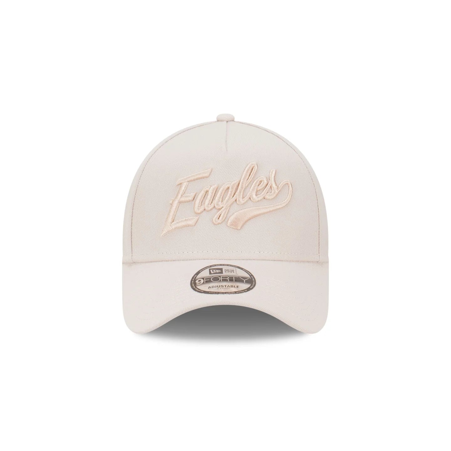 West Coast Eagles Hat - Stone Script 9Forty A-Frame AFL Snapback Cap - New Era